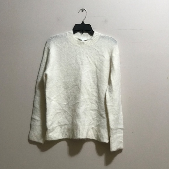 VINCE  Alpaca Blend Tunic Sweater - Off White - Picture 5 of 10
